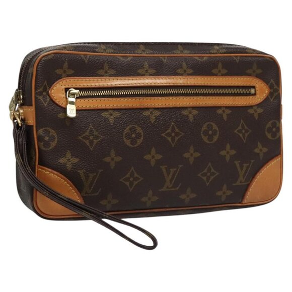 LOUIS VUITTON Monogram Marly Dragonne GM Clutch Bag M51825 LV Auth EC684